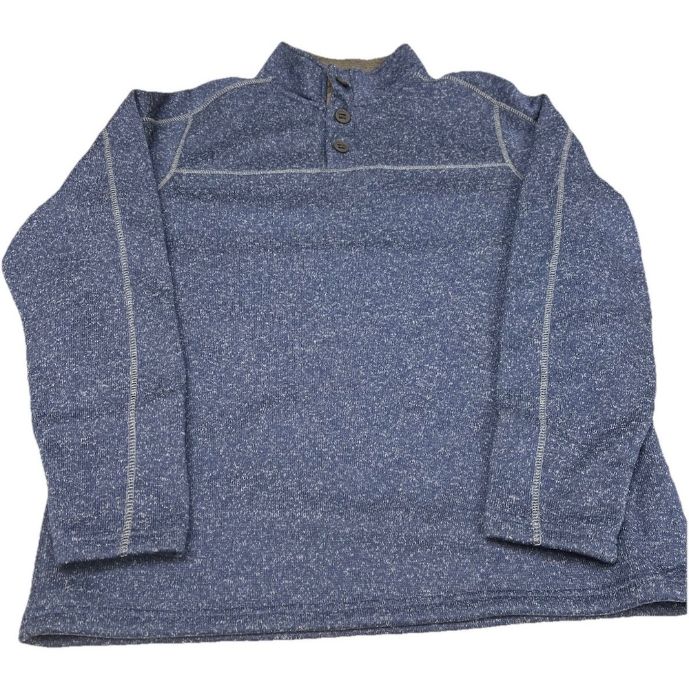 RedHead 1/4 Button Pullover Men's Size‎ Large Blue Long Sleeves